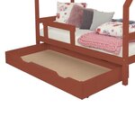 Tiroir de lit 80 x 180 BUDDY - rouge brique