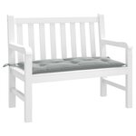 vidaXL Coussin de banc de jardin gris clair mélangé 100x50x7 cm tissu