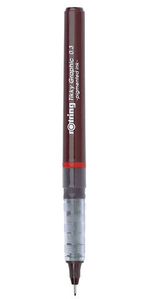 rOtring Tikky Graphic feutre fin 0 30 mm  encre noire