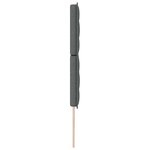 vidaXL Tête de Lit LED Design Lignes Gris Foncé 100 cm Tissu