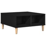 Table basse vidaXL chêne noir 60x60x30 cm bois aggloméré