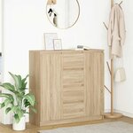 vidaXL Buffet et tiroirs chêne sonoma 100 5x35x98 5 cm bois ingénierie