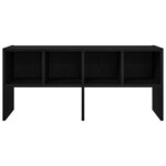 VidaXL Étagère à chaussures empilable en chêne noir 89 5 x 30 x 40 cm