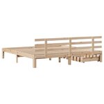 vidaXL Cadre de lit avec tiroirs sans matelas 180x200 cm