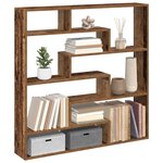 vidaXL Étagère cube murale 7 compartiments vieux bois bois ingénierie