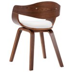 vidaXL Chaises à manger lot de 2 bois courbé et similicuir