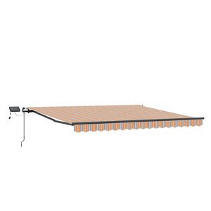 vidaXL Auvent Rétractable Multicolore 450 ×350 cm tissu