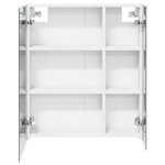 vidaXL Armoire Miroir de Salle de Bain Blanc 60 x 14 5 x 70 cm