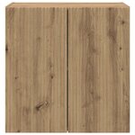 vidaXL Meuble TV mural Montage mural Chêne artisanal 59 5 x 31 x 60 cm