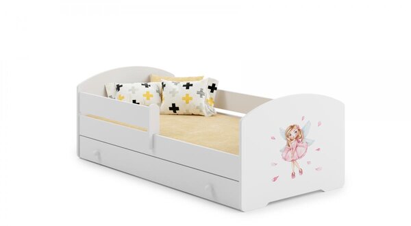 Lit enfant LUK BAR + gigogne  160x80 Fée avec matelas