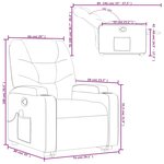 vidaXL Fauteuil inclinable de massage Rouge Similicuir