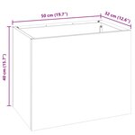 vidaXL Cache-pot de jardin Anthracite 50 x 32 x 40 cm