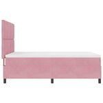 vidaXL Lit à ressorts avec matelas Rose 160 x 200 cm Velours