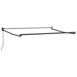 vidaXL Cadre de store rétractable manuel Anthracite 3 x 2 m Aluminium
