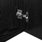 vidaXL Meuble mural Chêne noir 80 x 42.5 x 40 cm Bois d'ingénierie