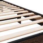 vidaXL Cadre de lit sans matelas chêne marron 75x190 cm