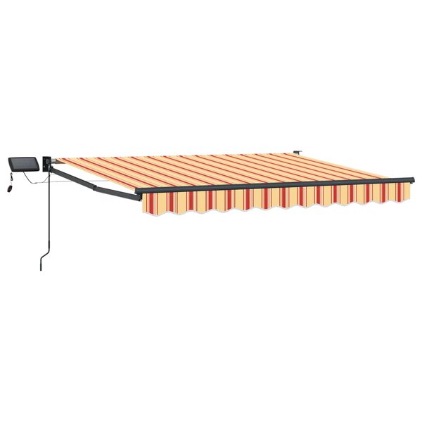 vidaXL Store rétractable manuel avec LEDs Multicolore 3 5 x 2 5 m