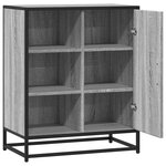 vidaXL Buffet sonoma gris 62x35x76 cm bois d'ingénierie