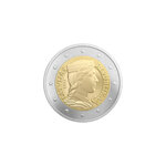 2 euros officielle Lettonie 2014 - Jeune femme Letton.