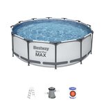 Piscine - BESTWAY Piscine hors sol ronde Steel Pro Max 366 x 100 (White)