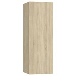 vidaXL Ensemble de meubles TV 3 Pièces Chêne sonoma Bois d'ingénierie