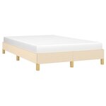 vidaXL Cadre de lit sans matelas crème 120x200 cm tissu
