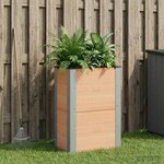 vidaXL Jardinière surélevée Marron 50 x 30 x 72 cm WPC et Aluminium