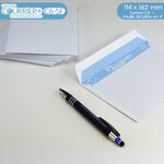 Lot de 100 enveloppes blanches c6 - gamme courrier+