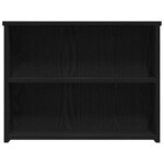 vidaXL Table basse Chêne Noir 102x55x42 cm Bois d'ingénierie