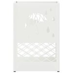 vidaXL Support de parapluie blanc - 28x12x41 cm  Acier