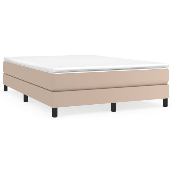 VidaXL Cadre de lit sans matelas cappuccino 140x200 cm similicuir