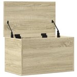 vidaXL Boîte de rangement chêne sonoma 60x35x35 cm bois d'ingénierie