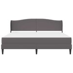 vidaXL Cadre de lit avec tête de lit Gris 180 x 200 cm Simili cuir
