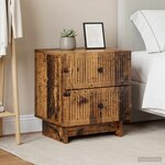 vidaXL Cabinet de chevet 2 pc Bois ancien 43 x 34 5 x 47 5 cm