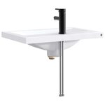vidaXL Lavabo de salle de bains Noir Mat 61 x 40 x 16 5 cm métal