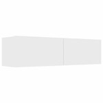 vidaXL Meuble TV Blanc 120x30x30 cm Bois d’ingénierie