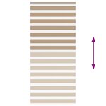 vidaXL Store zèbre marron sable largeur du tissu 90 9 cm polyester