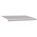 Auvent rétractable manuel vidaXL Gris 500x300 cm