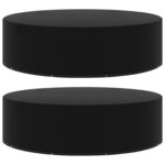 vidaXL Housses de salon de jardin 2 Pièces 10 œillets 205x90 cm