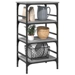 vidaXL Chariot de cuisine sonoma gris 45x35x89 5 cm bois d'ingénierie