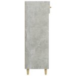 vidaXL Armoire à chaussures Gris béton 60x35x105 cm Bois d'ingénierie