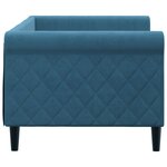 vidaXL Lit de repos sans matelas bleu 80x200 cm velours
