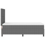 vidaXL Lit à Sommier avec Matelas Gris Clair 90x200 cm Velours Côtelé