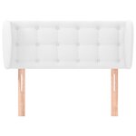 vidaXL Tête de lit avec oreilles Blanc 83x23x78/88 cm Similicuir