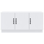 vidaXL Meuble TV Blanc 99 x 34 5 x 47 cm Bois d'ingénierie
