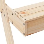 vidaXL Table de pique-nique avec bac à sable pour enfants pin massif