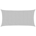 vidaXL Voile d'ombrage gris clair 7x4 m 100  polyester oxford