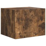 vidaXL Ensemble de meuble TV mural Montage mural 6 Pièces Chêne fumé