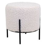 House Nordic Pouf Cali Blanc