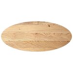 vidaXL Dessus de table 140x60x4 cm bois de chêne massif ovale